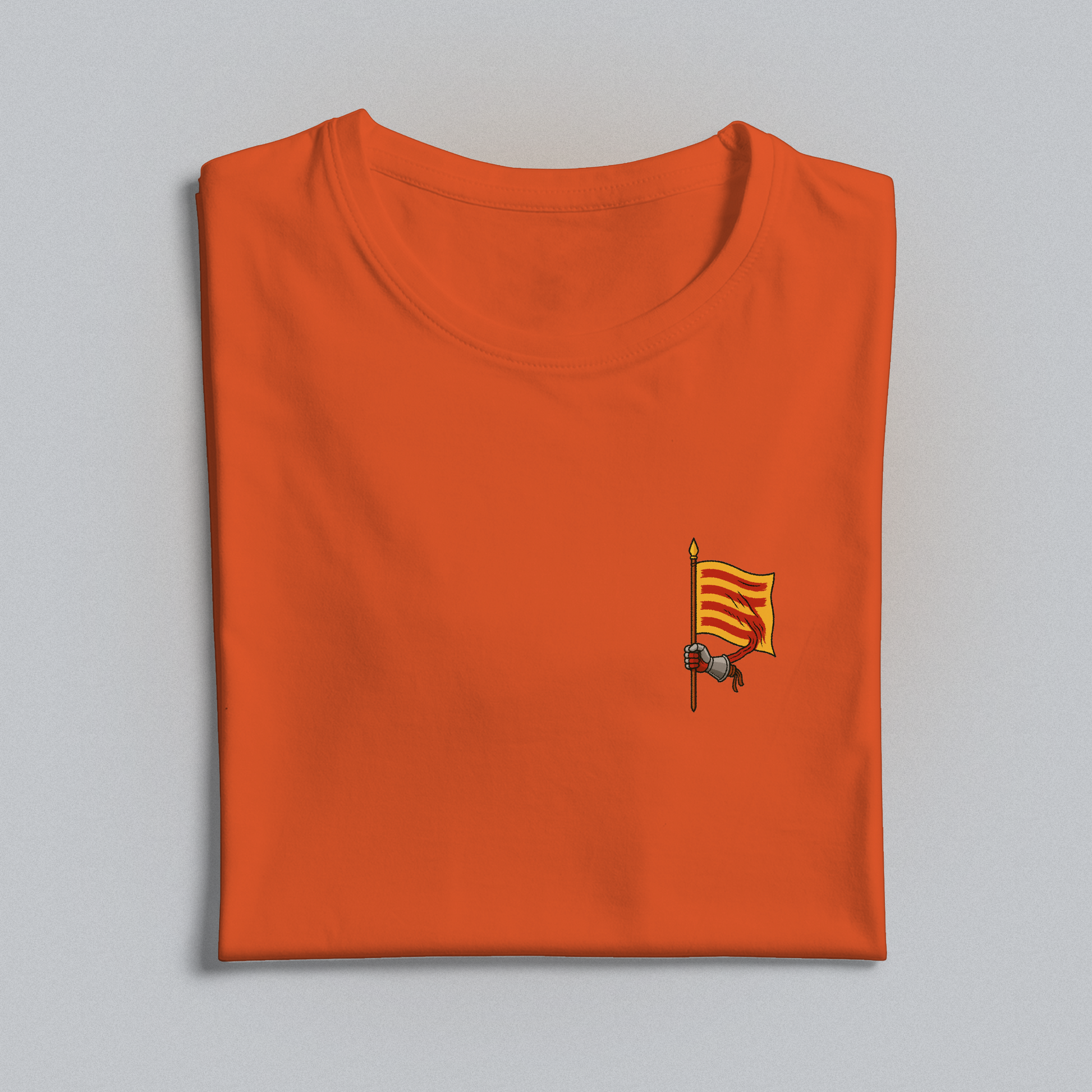 Orange t-shirt with the flag