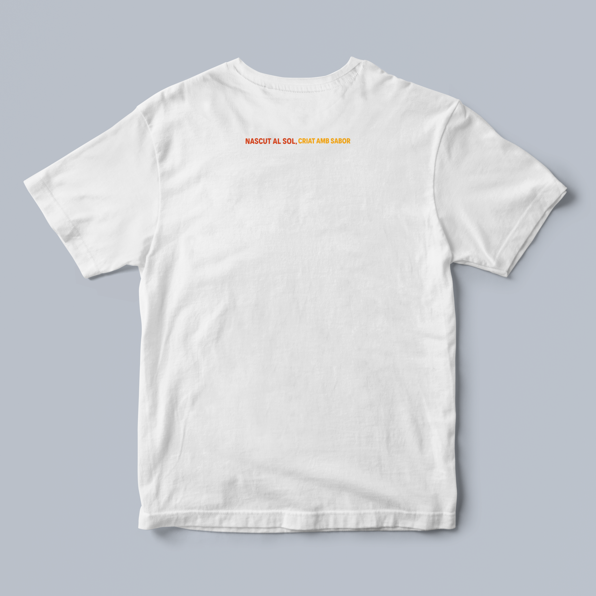 White t-shirt with the flag