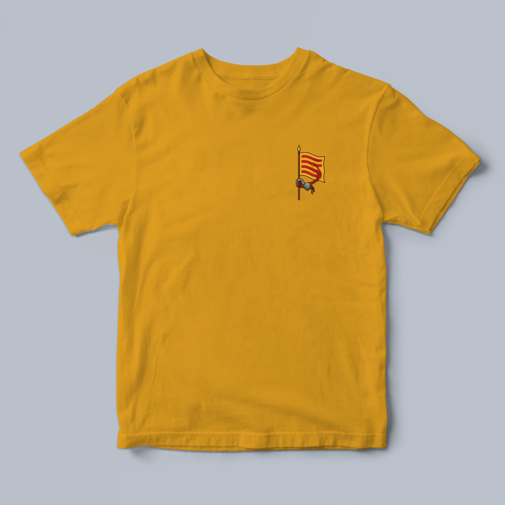 Yellow 2 t-shirt with the flag