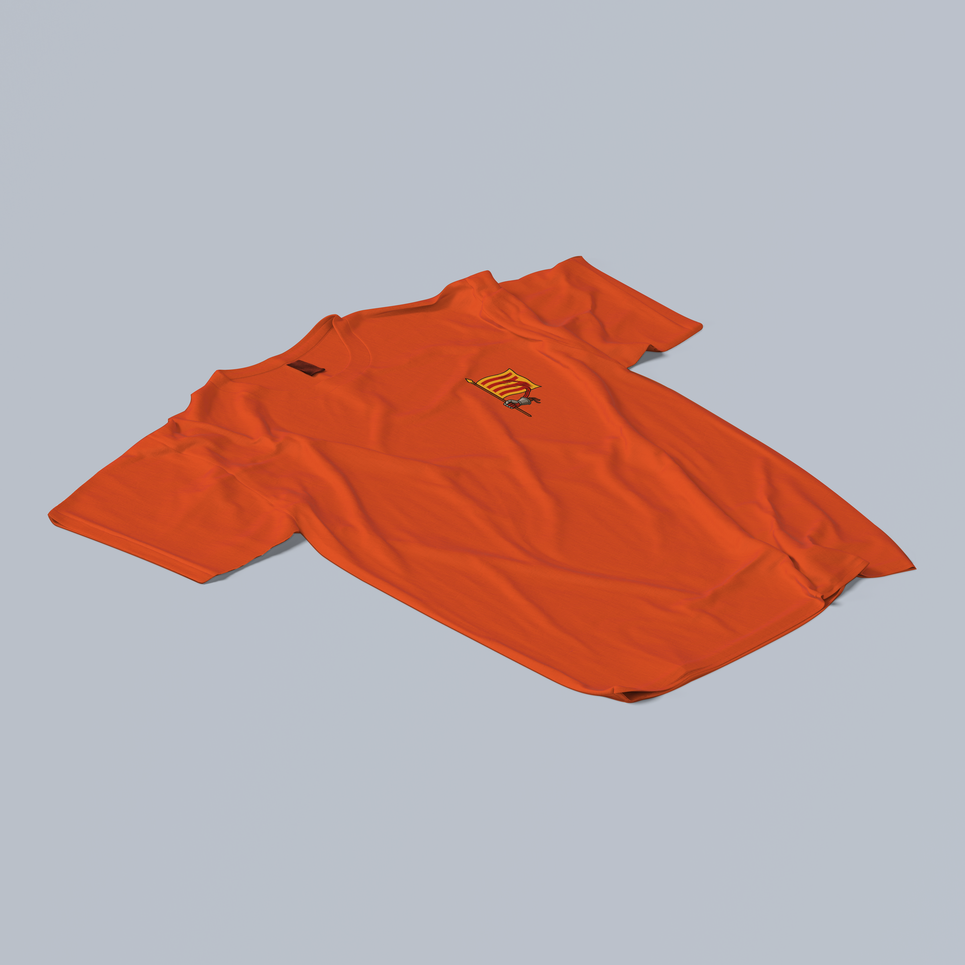Orange t-shirt with the flag