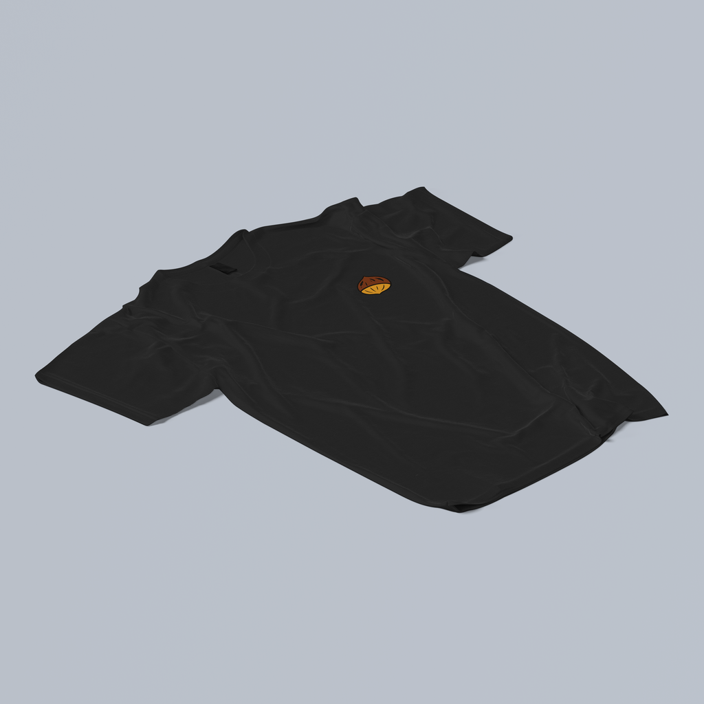 Black t-shirt with nut