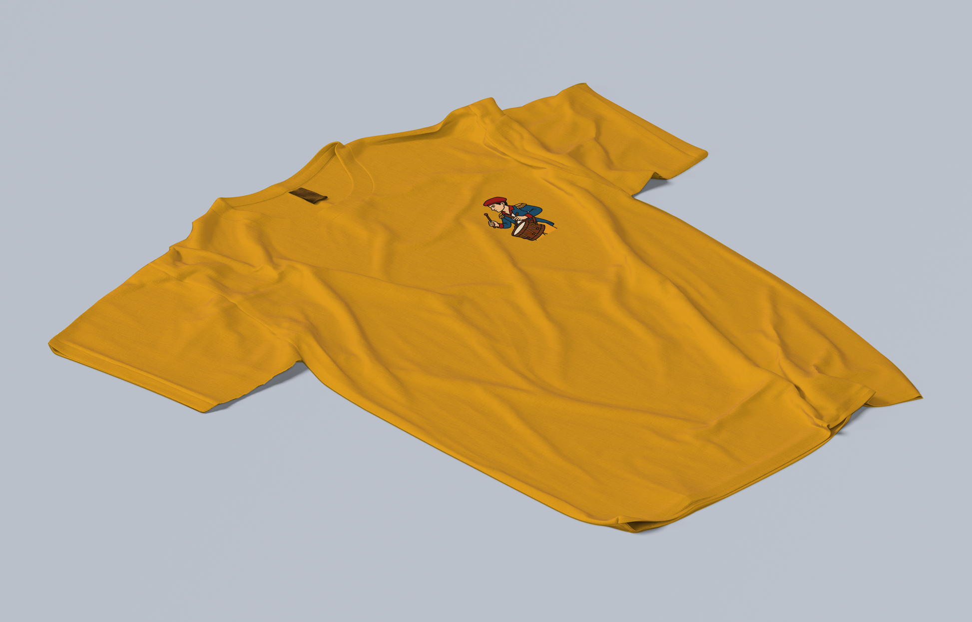 Yellow 2 t-shirt with drummer