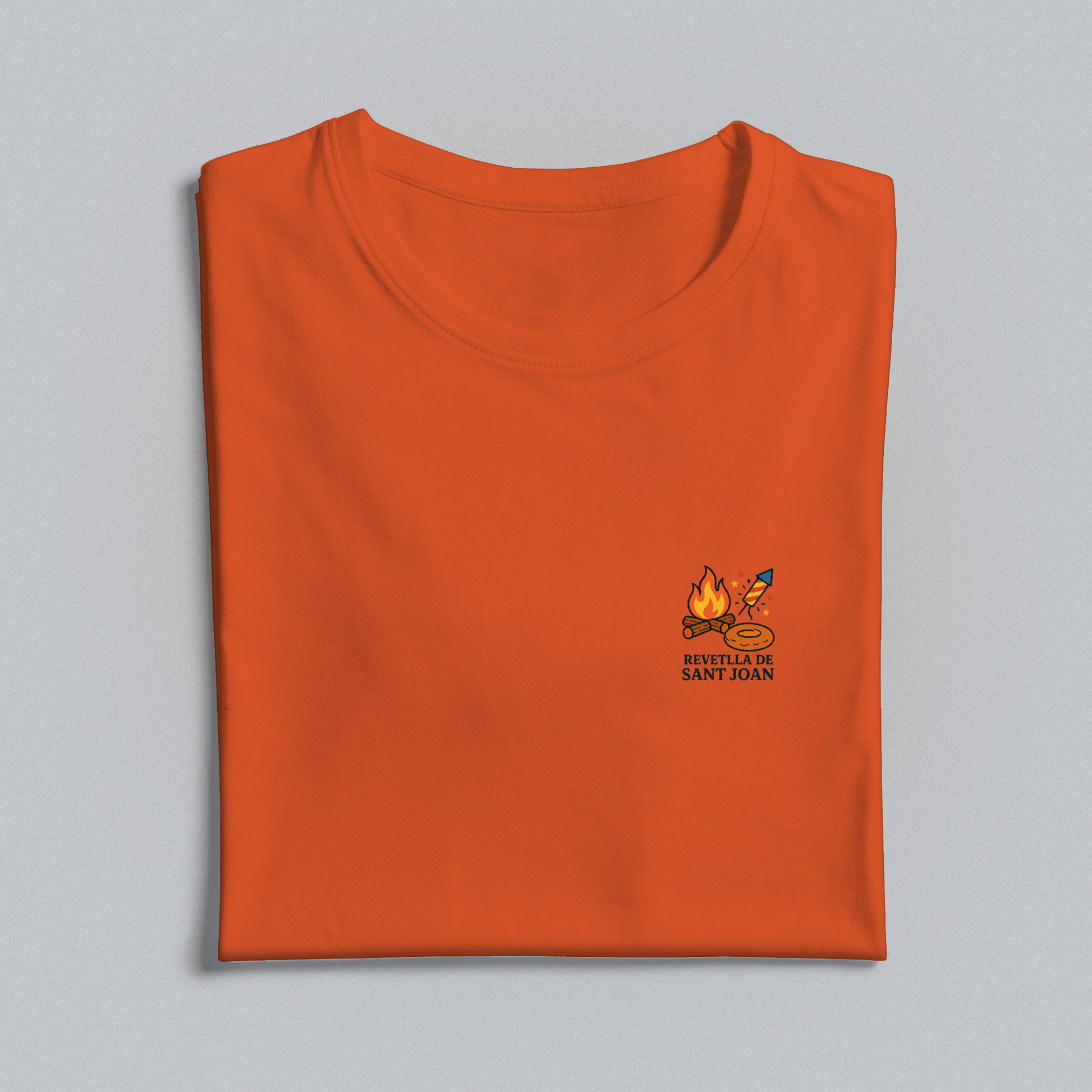 Orange t-shirt with the Sant Joan