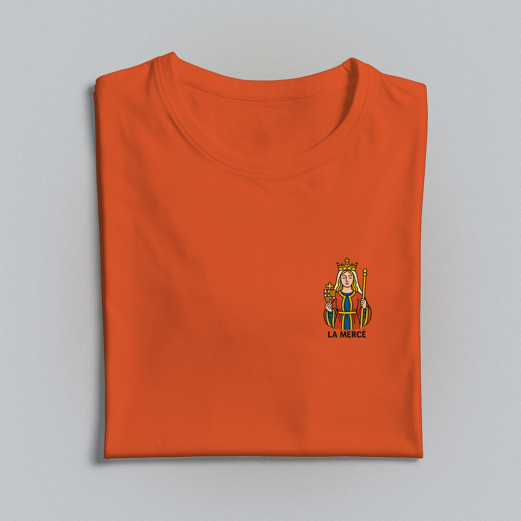 Orange t-shirt with La Merce