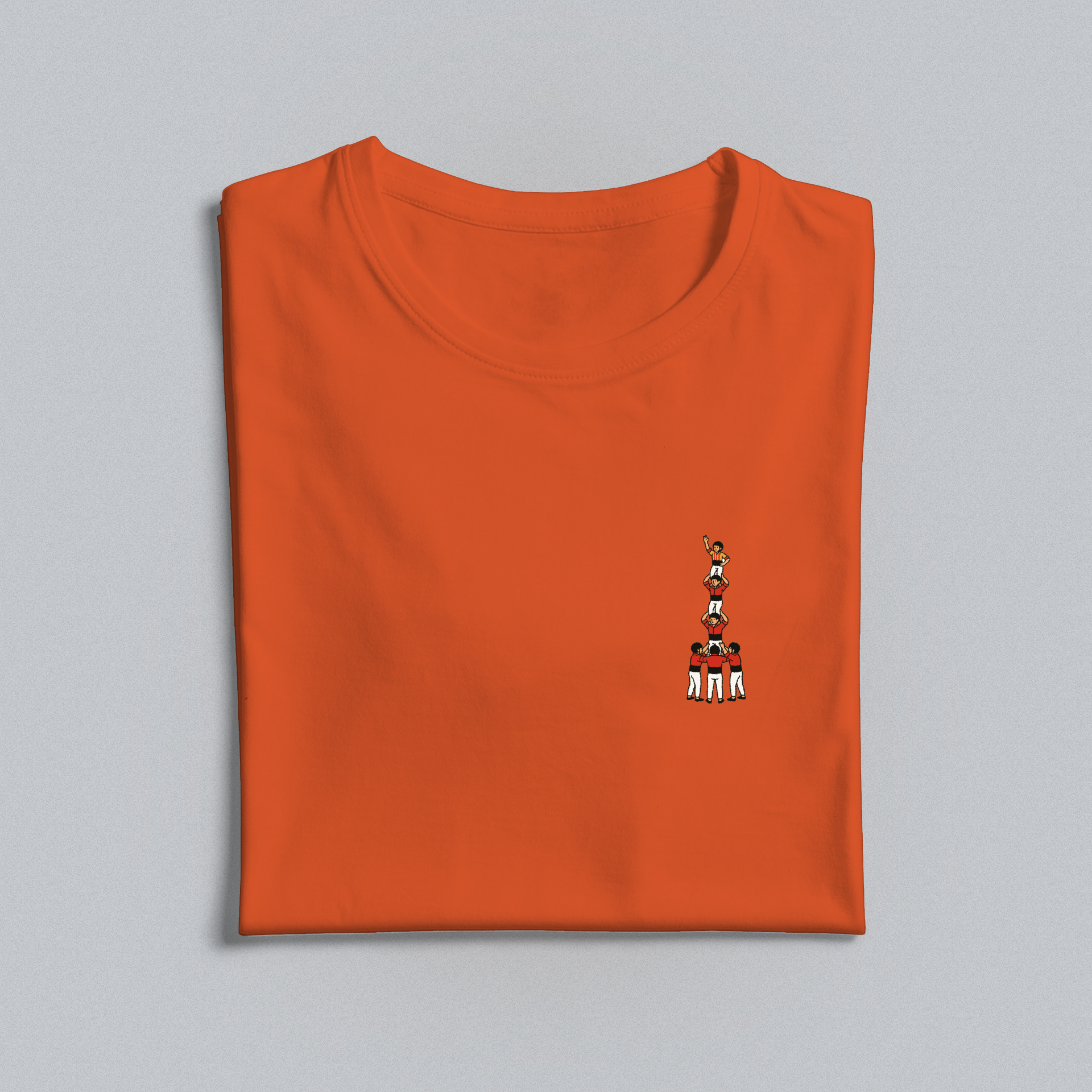 Orange t-shirt with castell