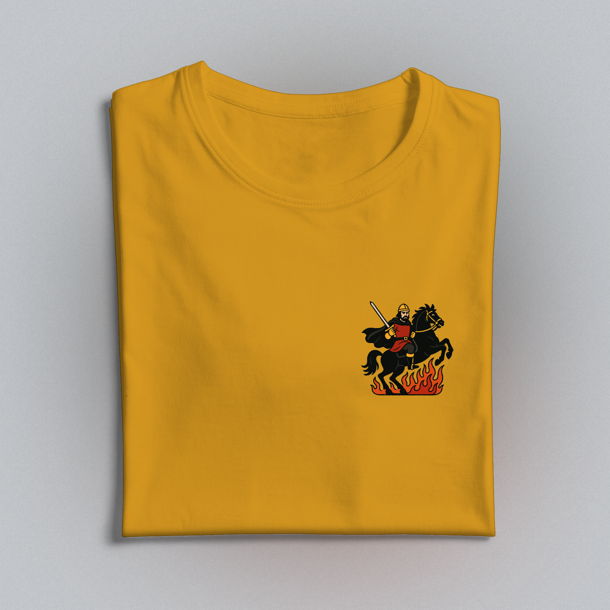 Yellow 2 t-shirt with knight