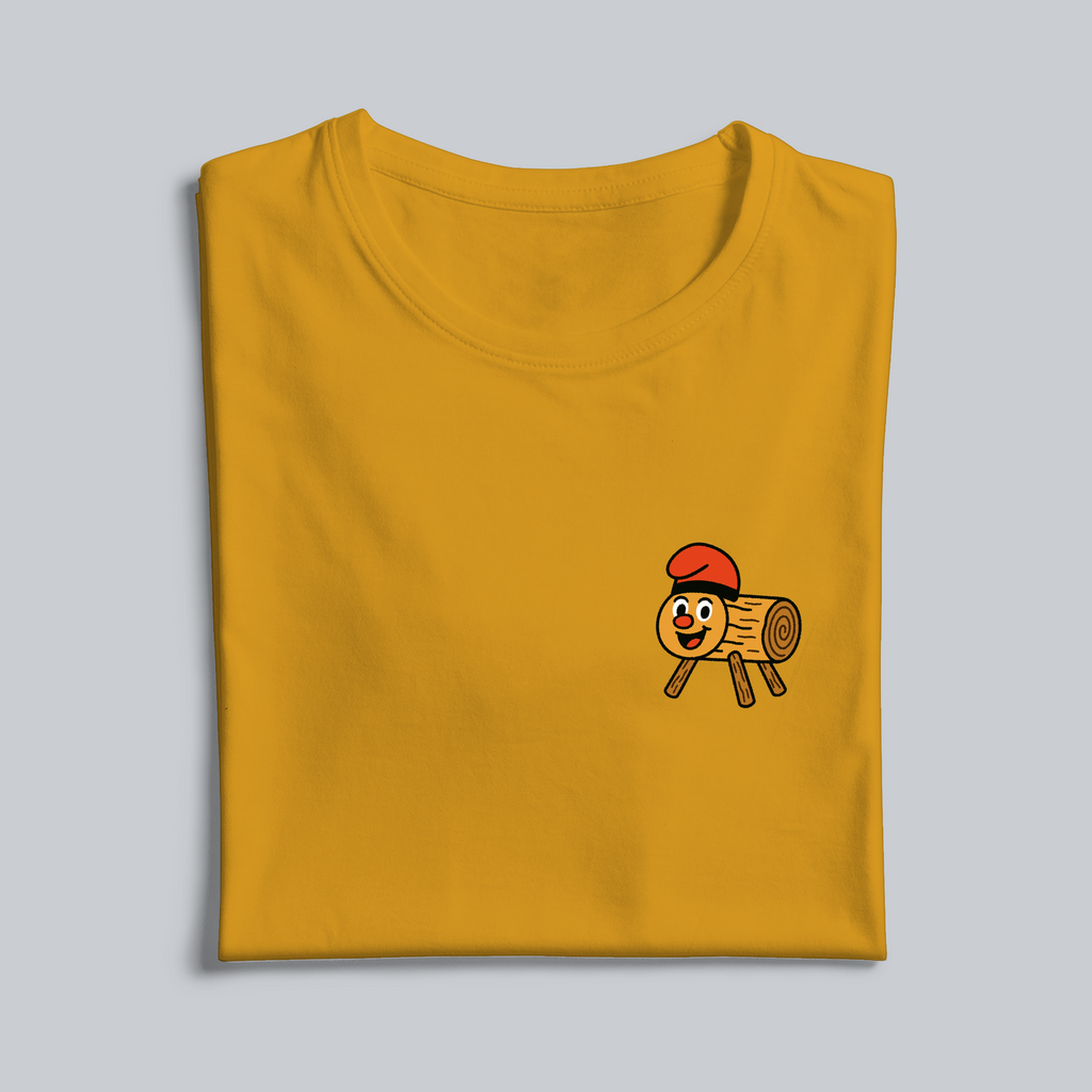 Yellow 2 t-shirt with the Caga Tio