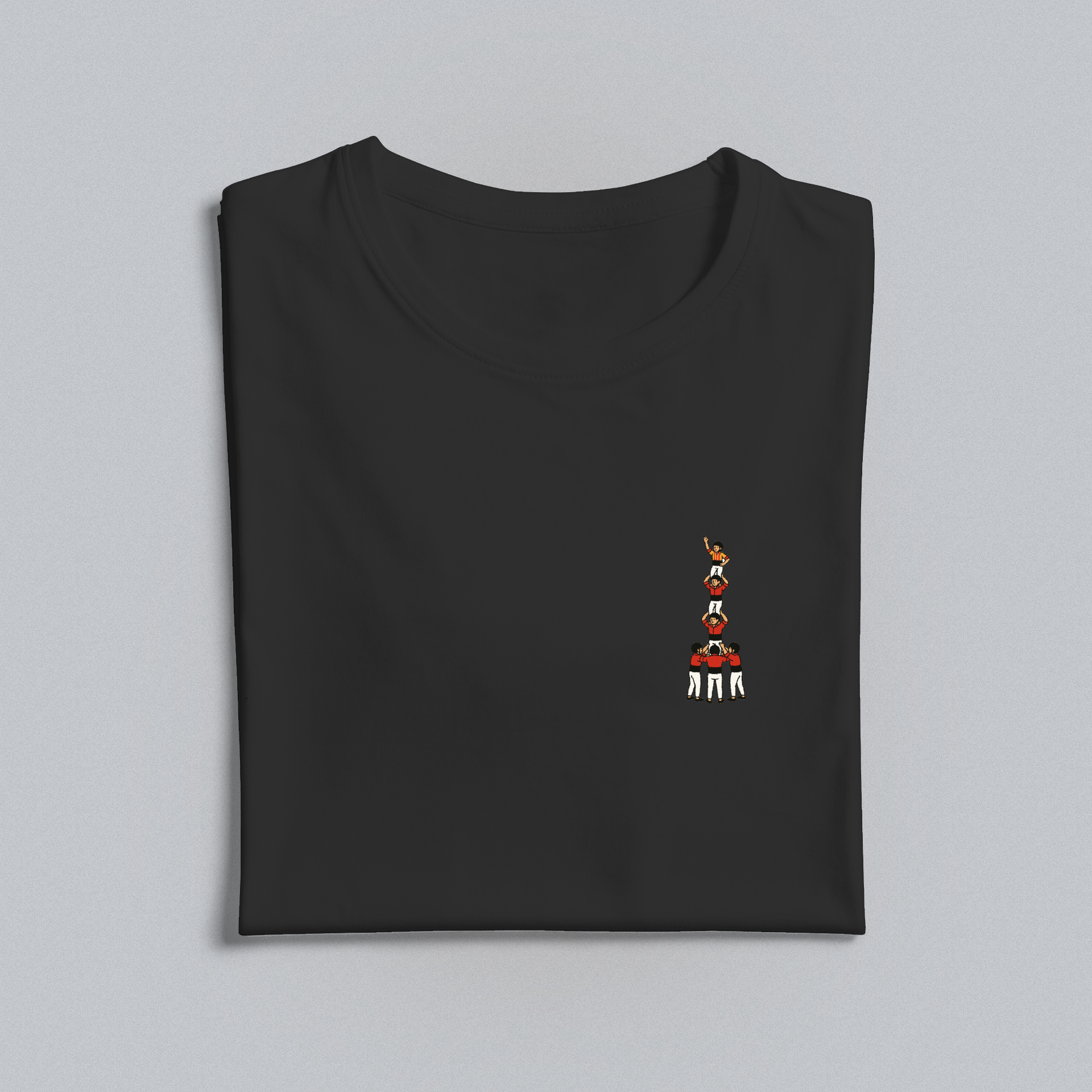 Black t-shirt with castell