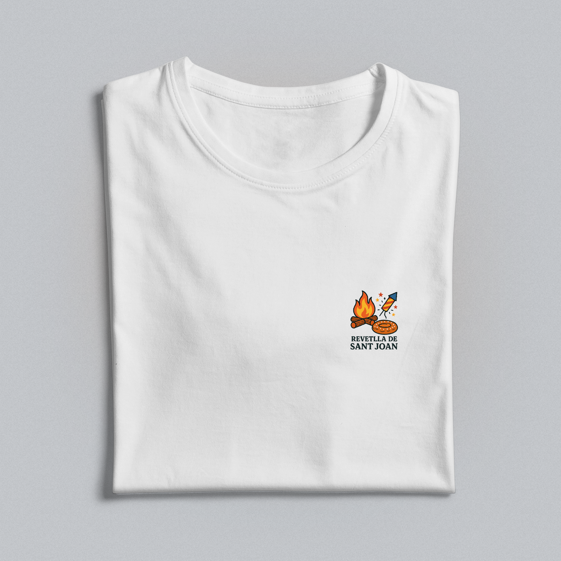 White t-shirt with the Sant Joan