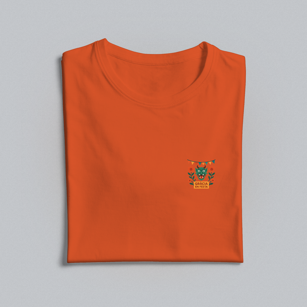 Orange t-shirt with Gracia