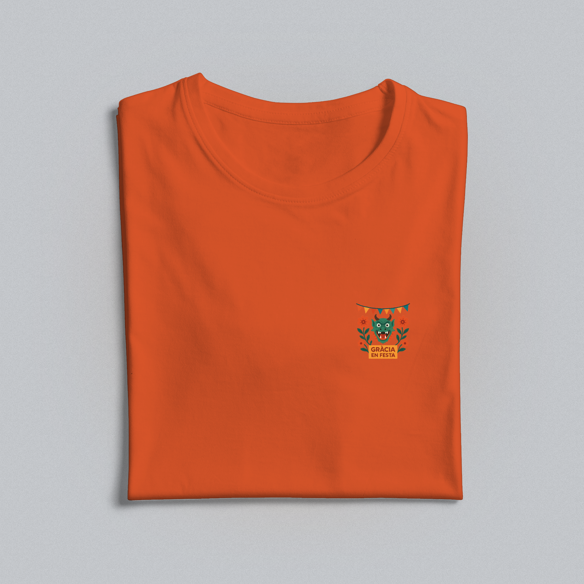 Orange t-shirt with Gracia