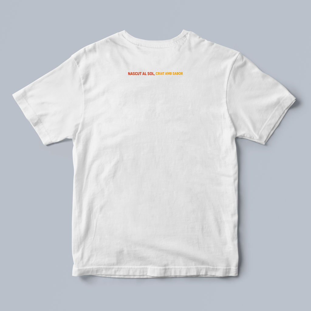 White t-shirt with the flag
