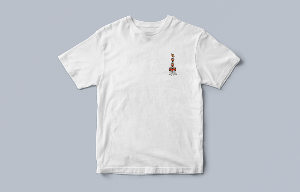 White t-shirt with castell