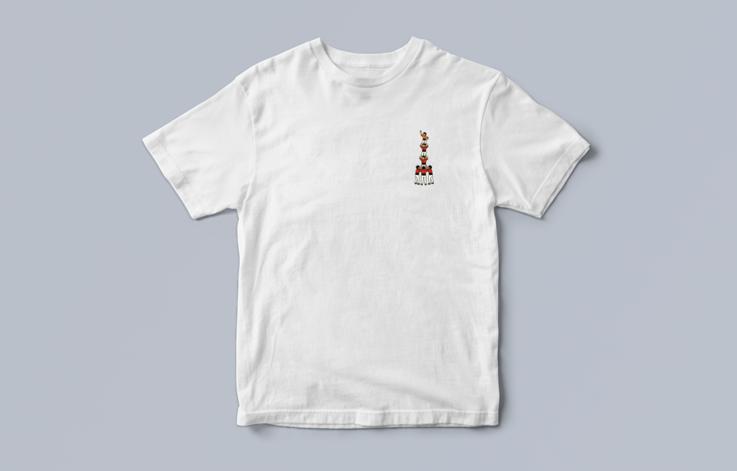 White t-shirt with castell