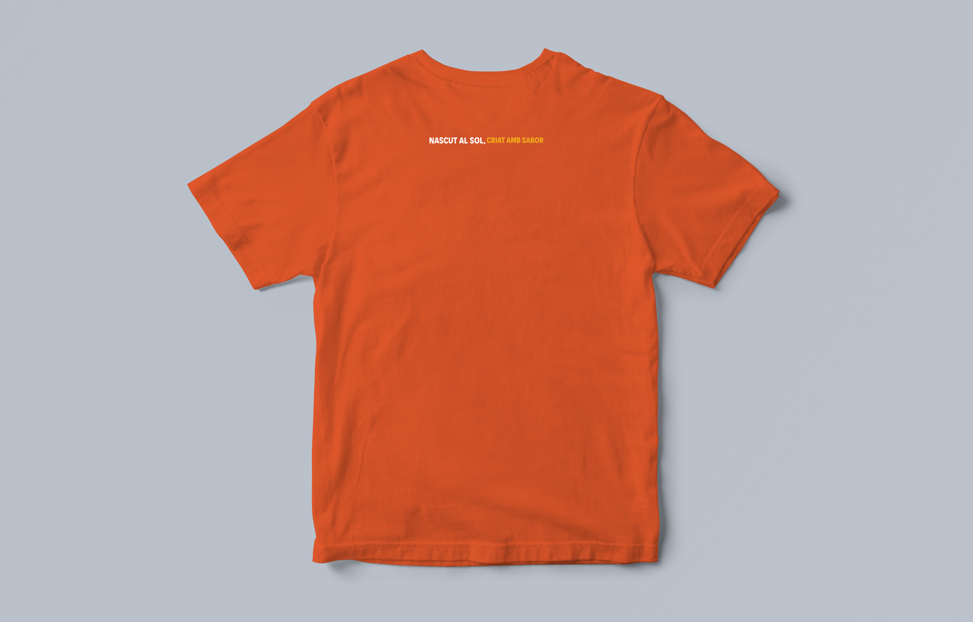 Orange t-shirt with drummer