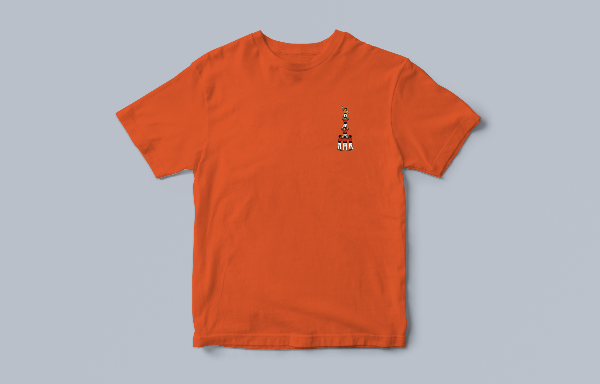 Orange t-shirt with castell