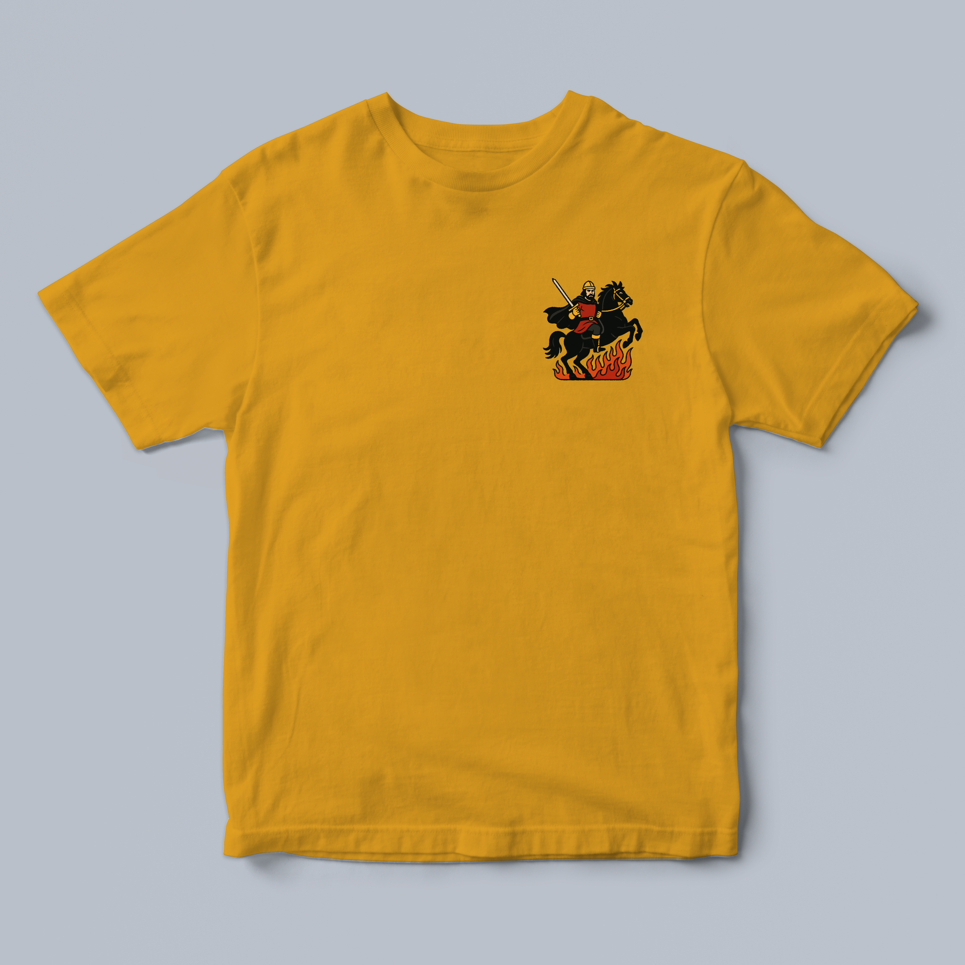 Yellow 2 t-shirt with knight
