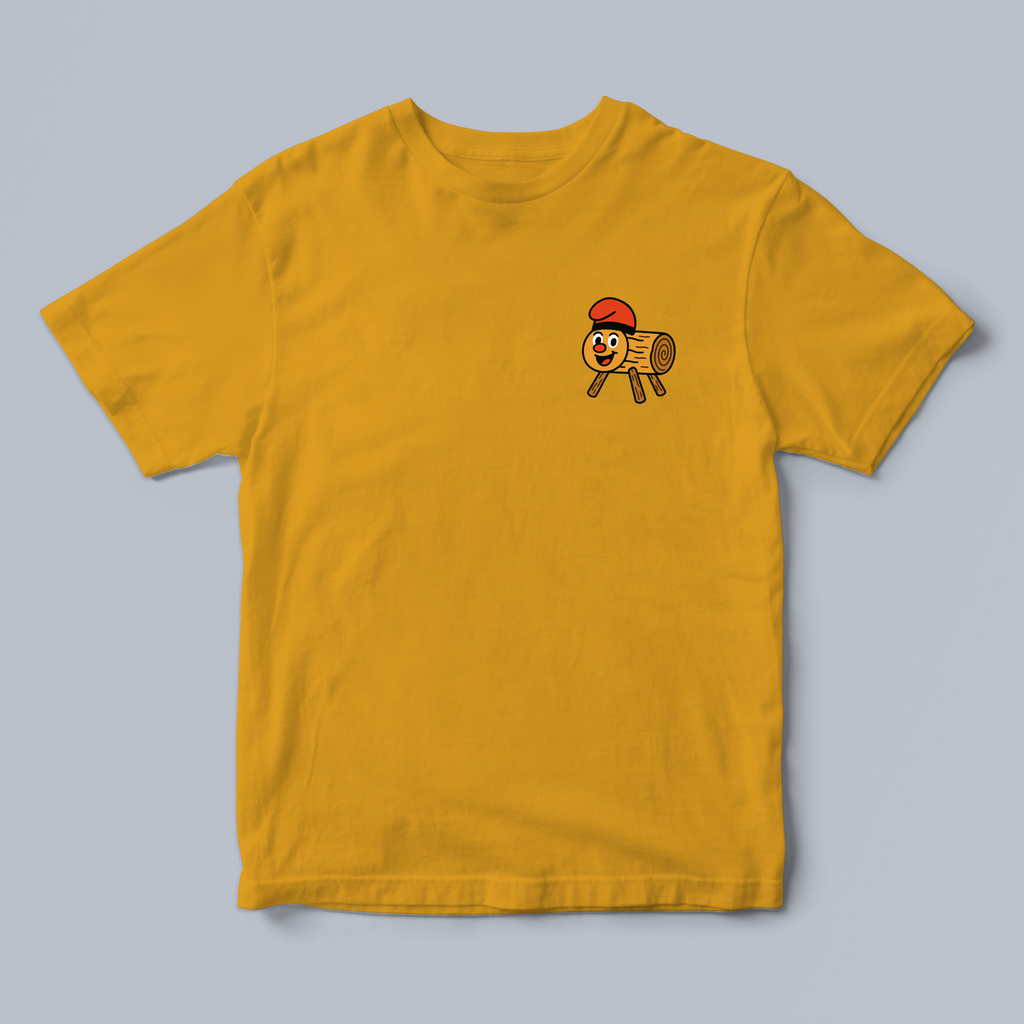 Yellow 2 t-shirt with the Caga Tio
