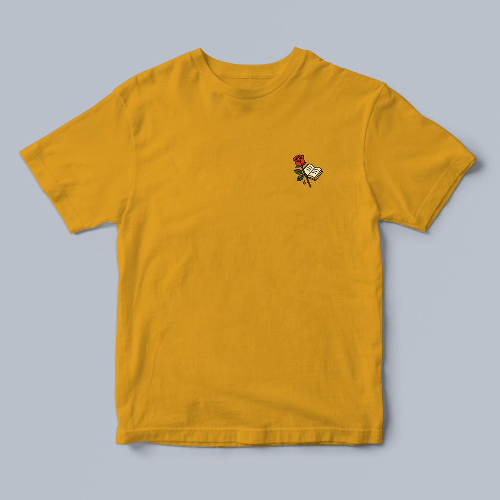 Yellow 2 t-shirt with the rose