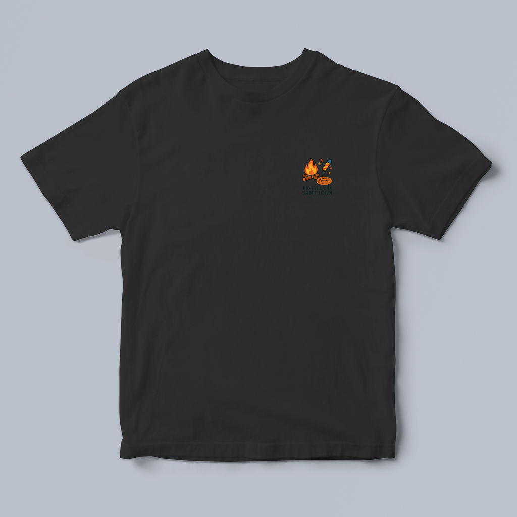 Black t-shirt with the Sant Joan