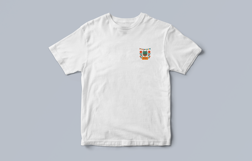 White t-shirt with Gracia