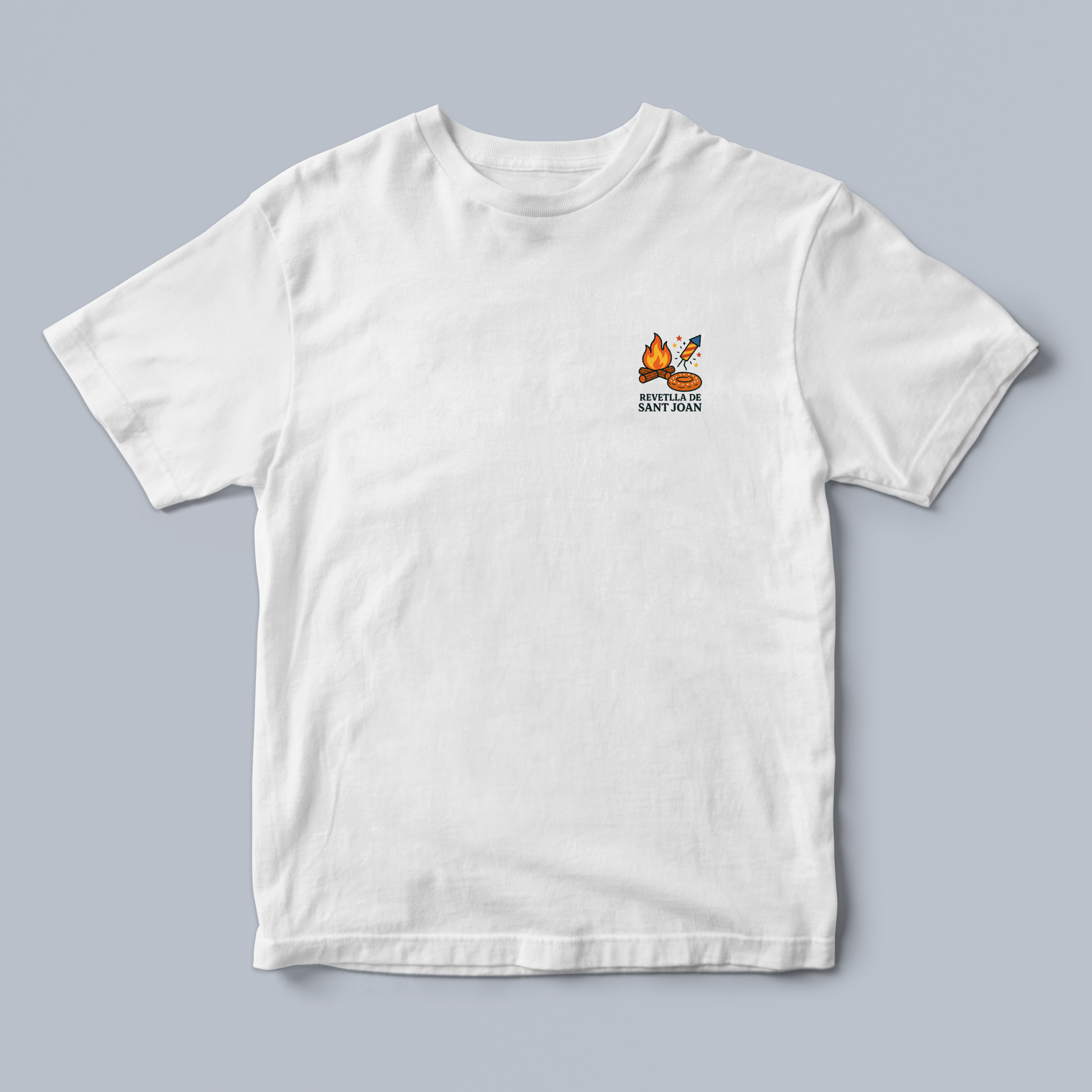 White t-shirt with the Sant Joan